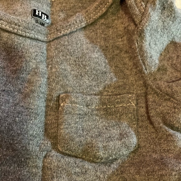 HB Gray Jumpsuit Baby Unisex One Piece Size 0-3mo - Picture 5 of 7